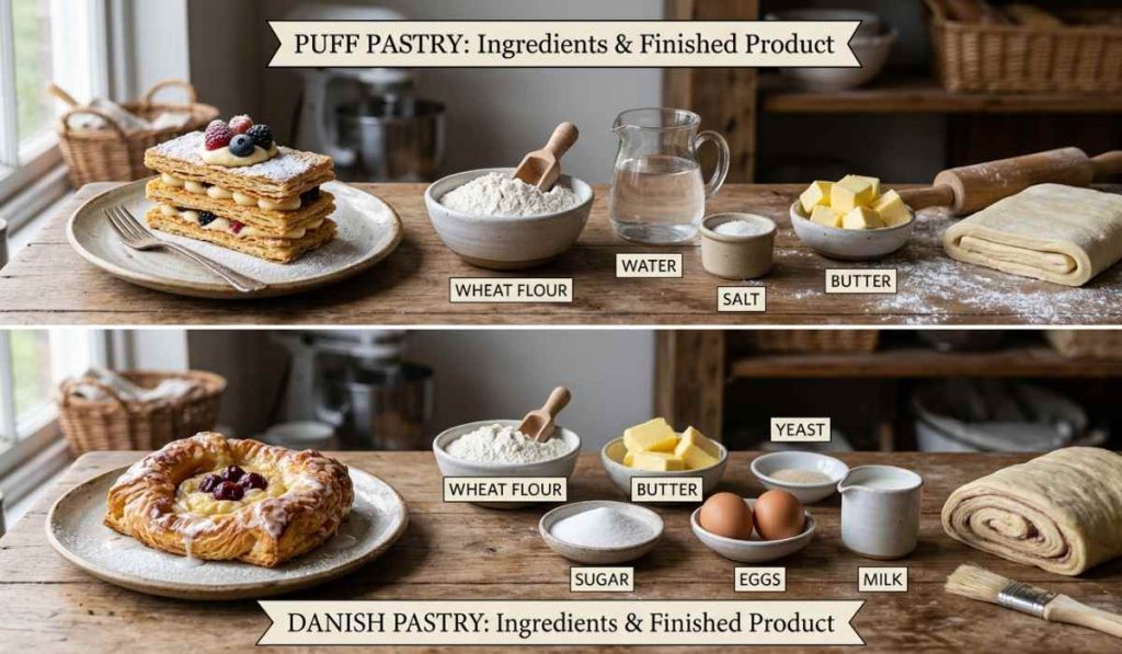 perbedaan puff pastry dan danish pastry
