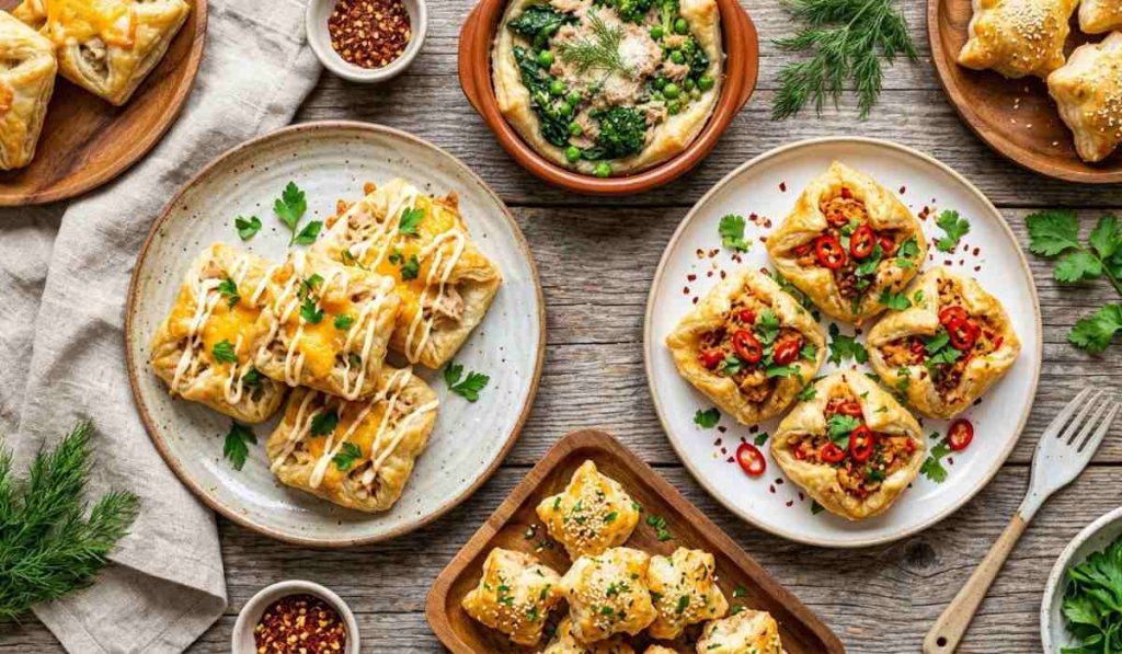 puff pastry with tuna