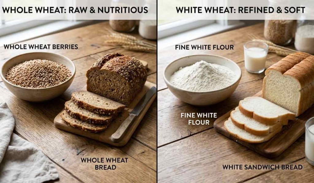 perbedaan roti tawar dan roti gandum