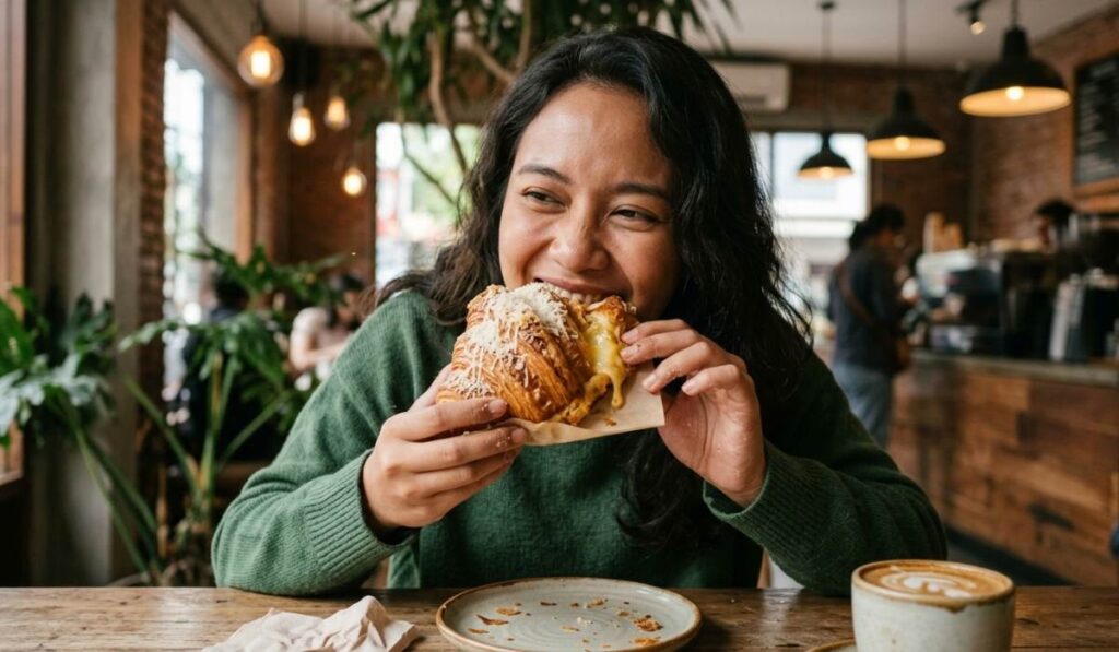triple cheese croissant